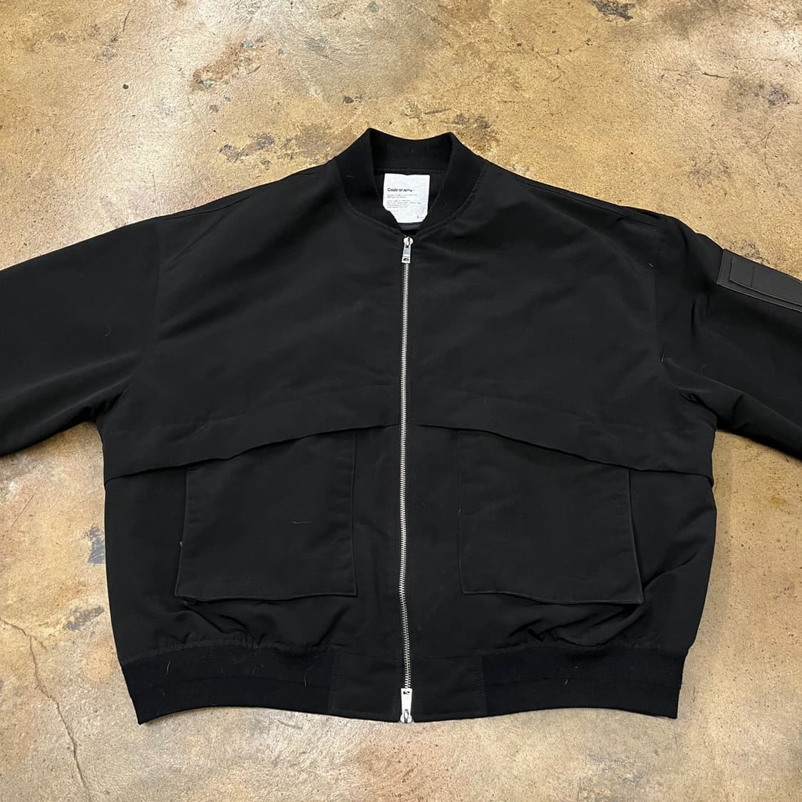 [정품/L] 코드그라피 블랙 봄버 자켓 b14 상품이미지3