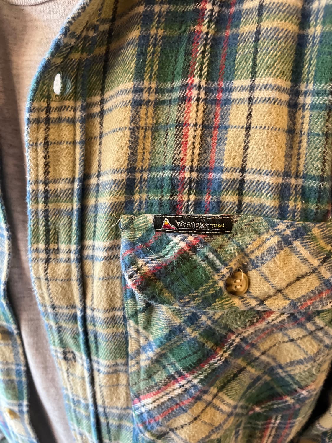Wrangler TRAIL 90s Flannel Shirt L 상품이미지4