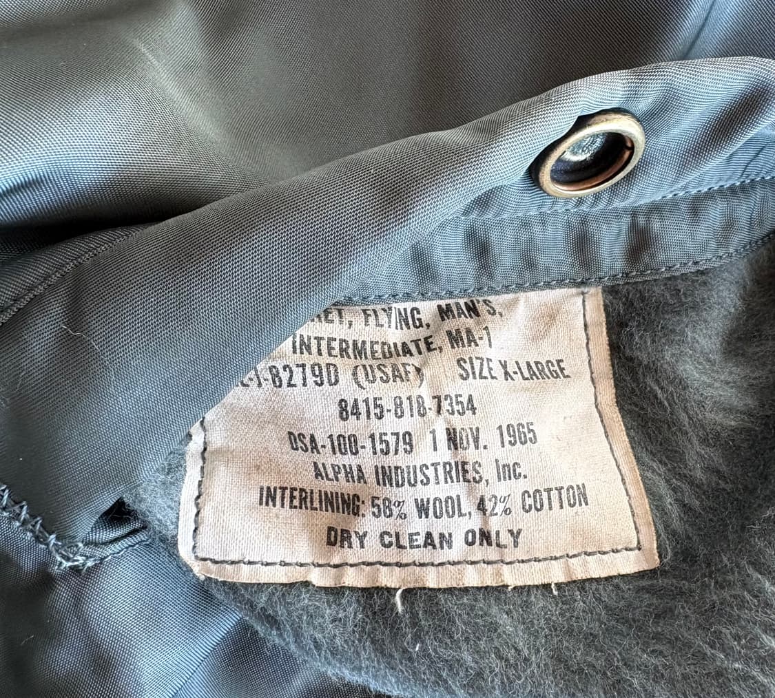 60s 오리지널 MA-1  상품이미지9