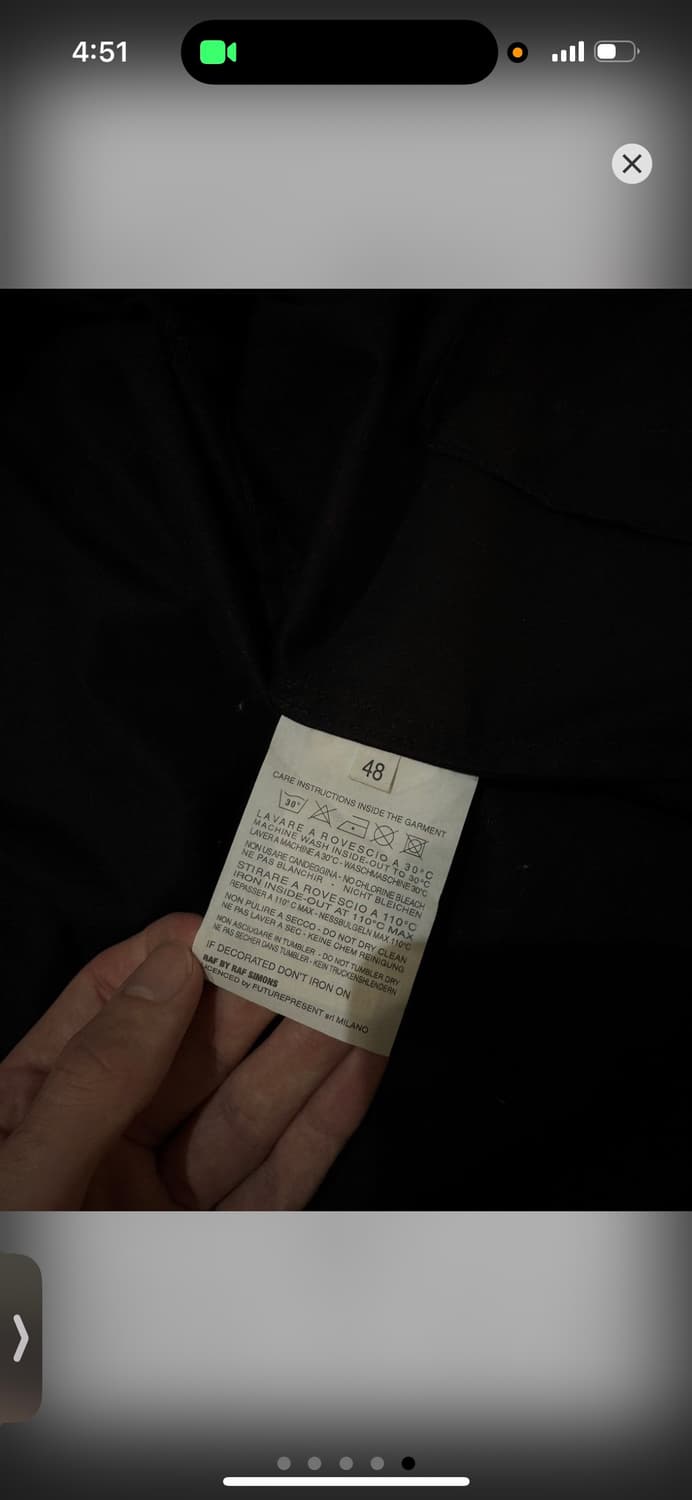 라프시몬스 Cropped Button Bomber Jacket 상품이미지5