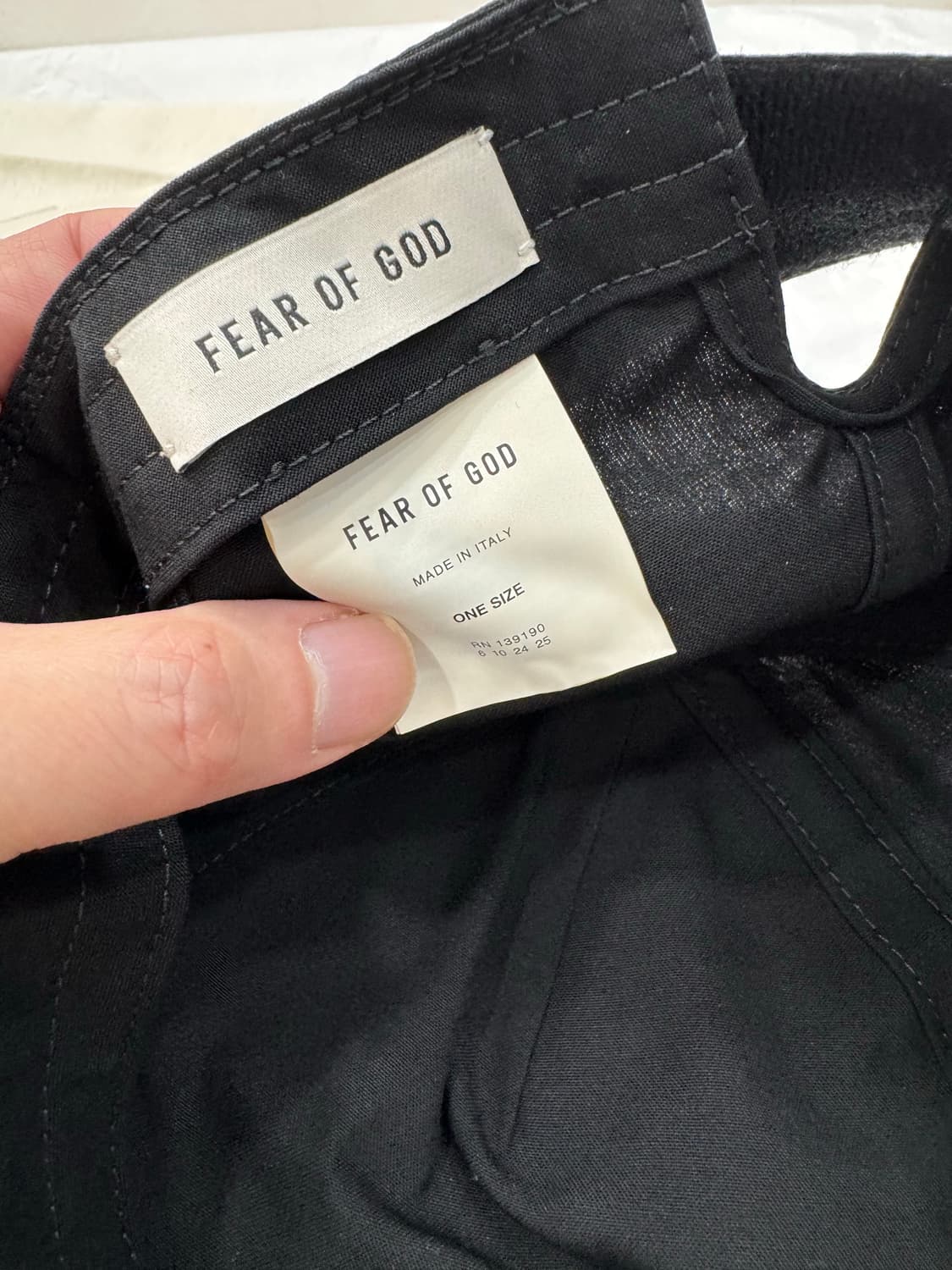 피어오브갓 이터널 야구 모자 블랙 새상품!! 상품이미지2
