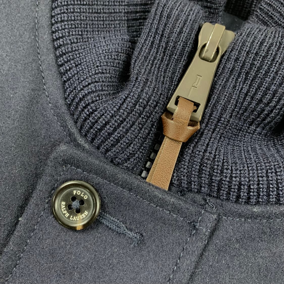 폴로 랄프로렌 멜튼울 A-1 유틸리티 자켓 네이비 상품이미지3