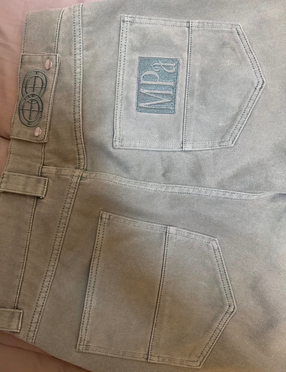 플라스틱 프로덕트 calf pocket pants 에메랄드 m 상품이미지4
