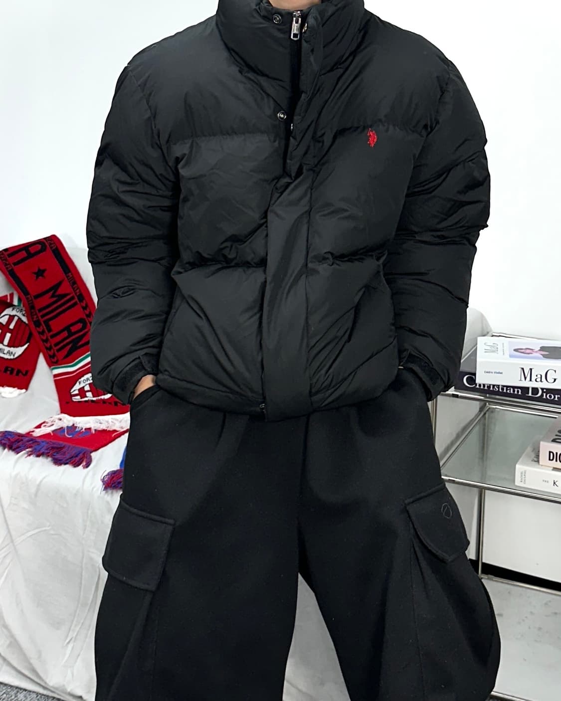 폴로 아쎈 블랙 패딩 2XL 상품이미지1