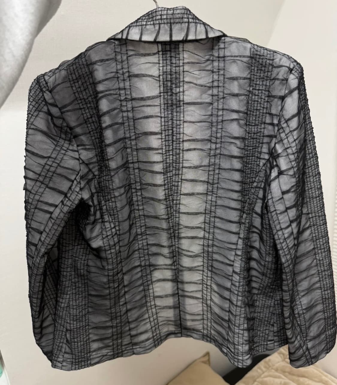 빈티지 시스루 블랙 자켓 상품이미지2