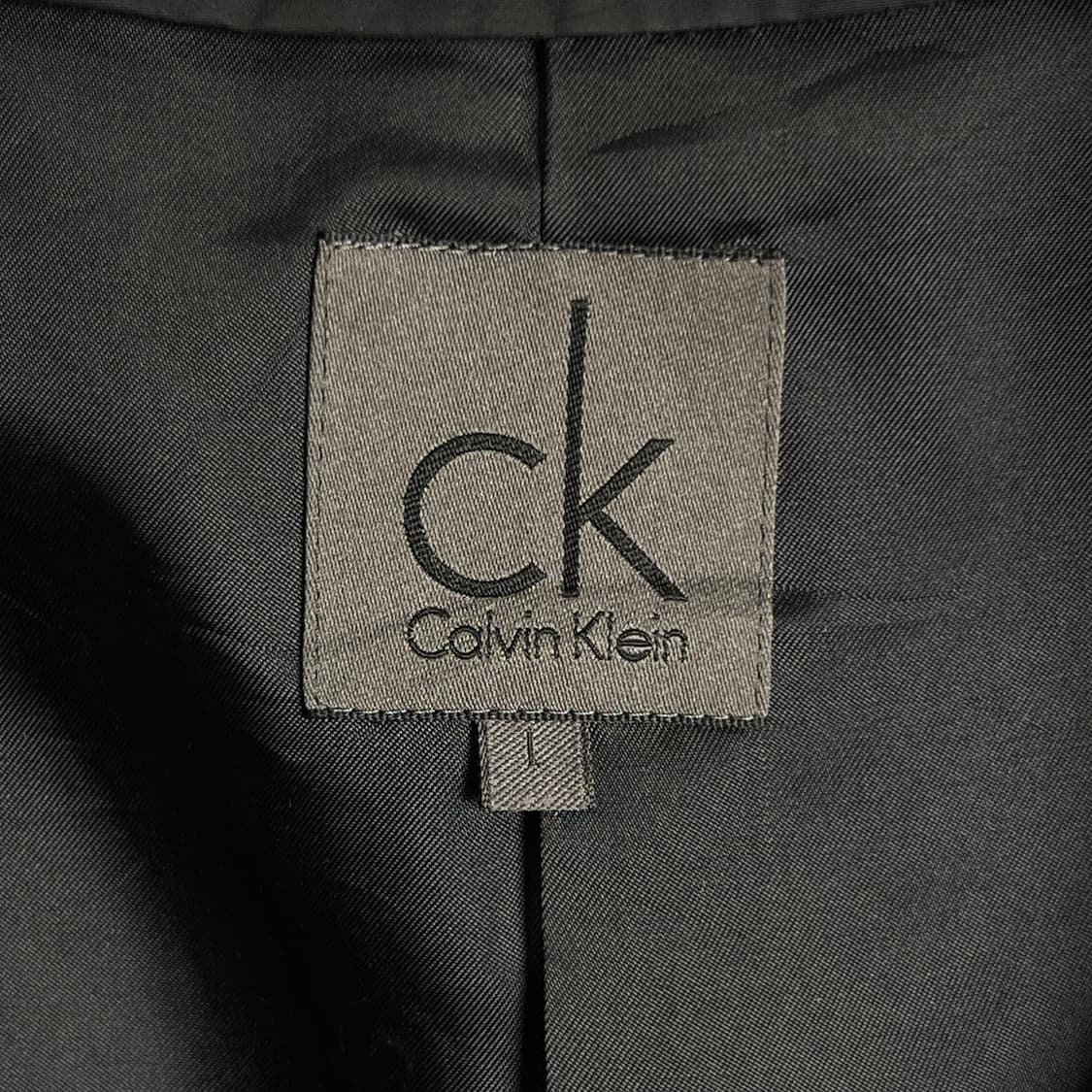 CK 캘빈클라인 블랙 롱 트렌치 코트 L 상품이미지3