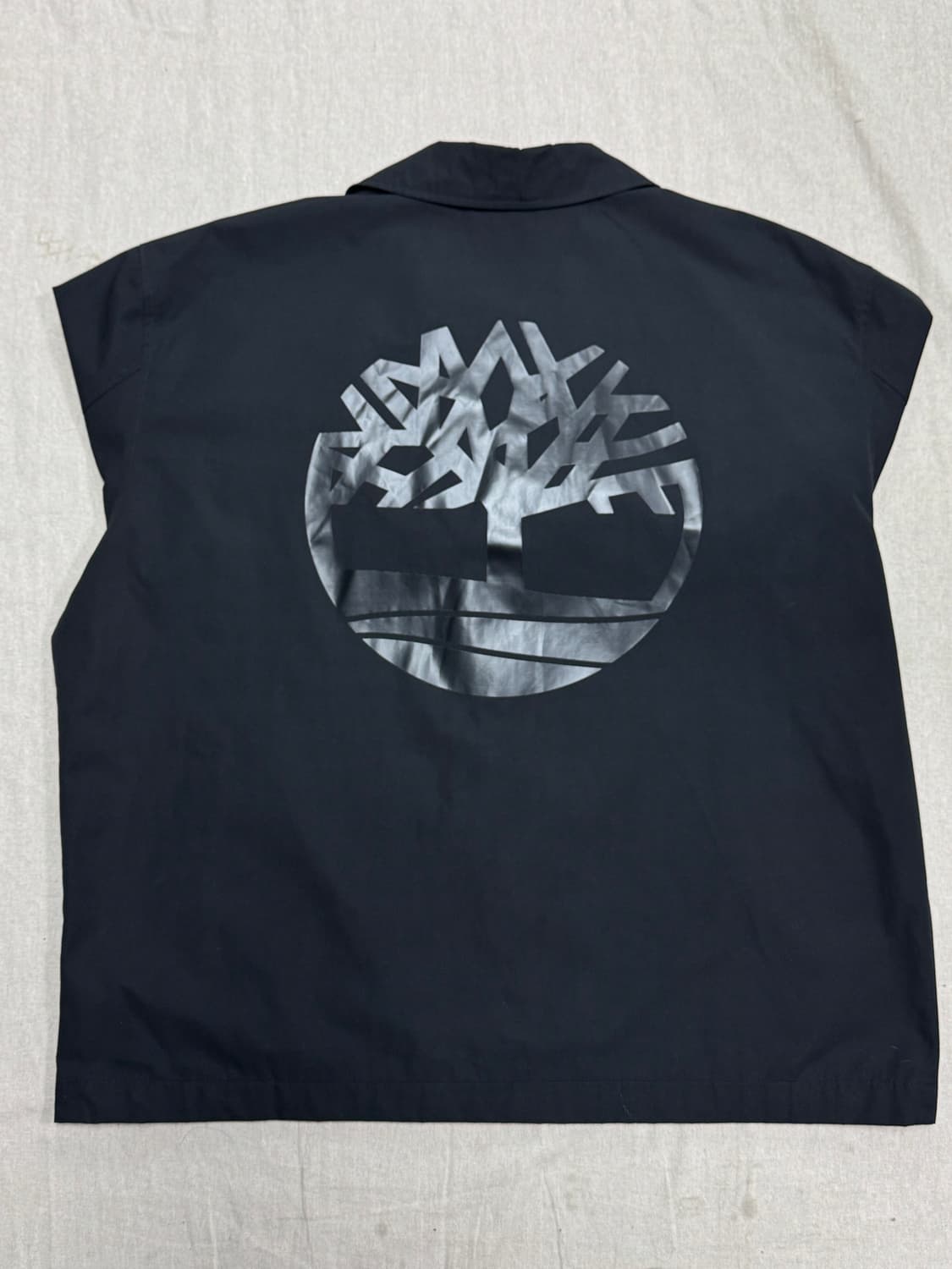 팀버랜드 블랙 백로고 나일론 코치자켓 2XL 상품이미지1