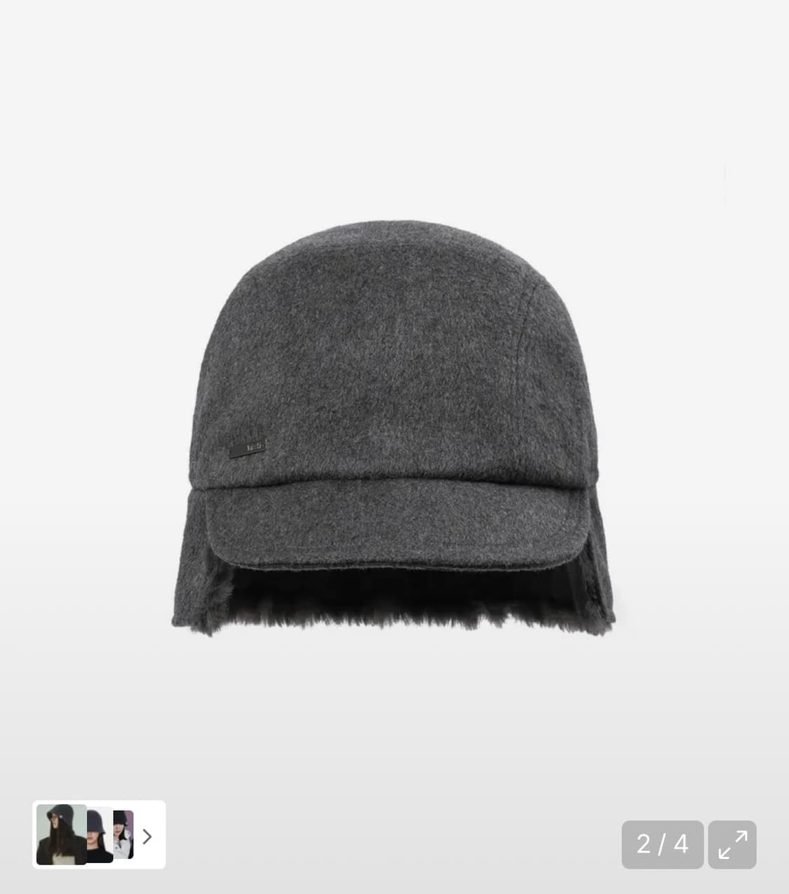 [새상품] 미세키서울 뉴스보이캡 차콜 상품이미지2