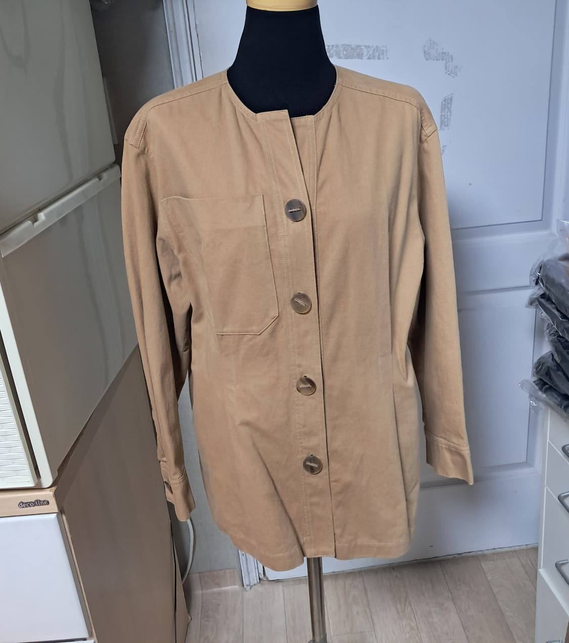 랑방컬렉션 베이지 자켓 55~66(사진속 벨트는 미포함) 상품이미지2