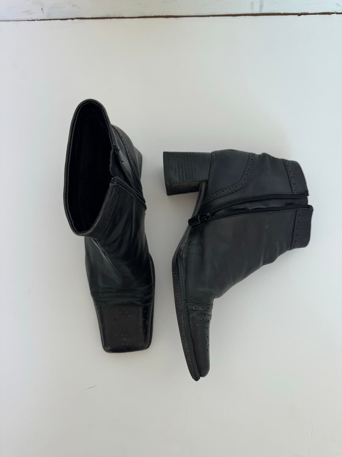 빈티지 스퀘어 앵클부츠 상품이미지2