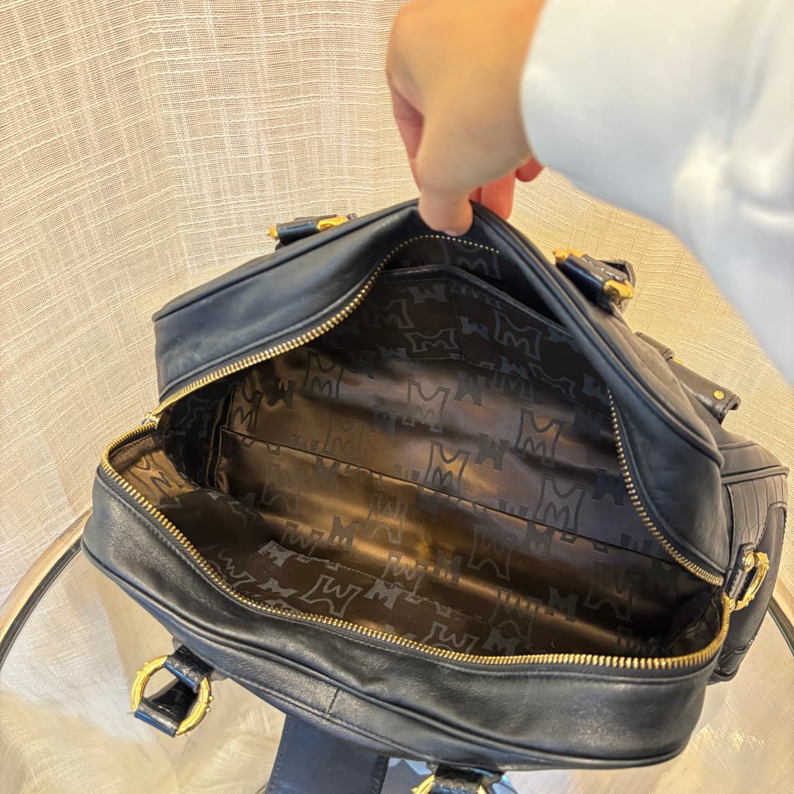 정품 메트로시티 금장 보스턴 토트백     상품이미지7