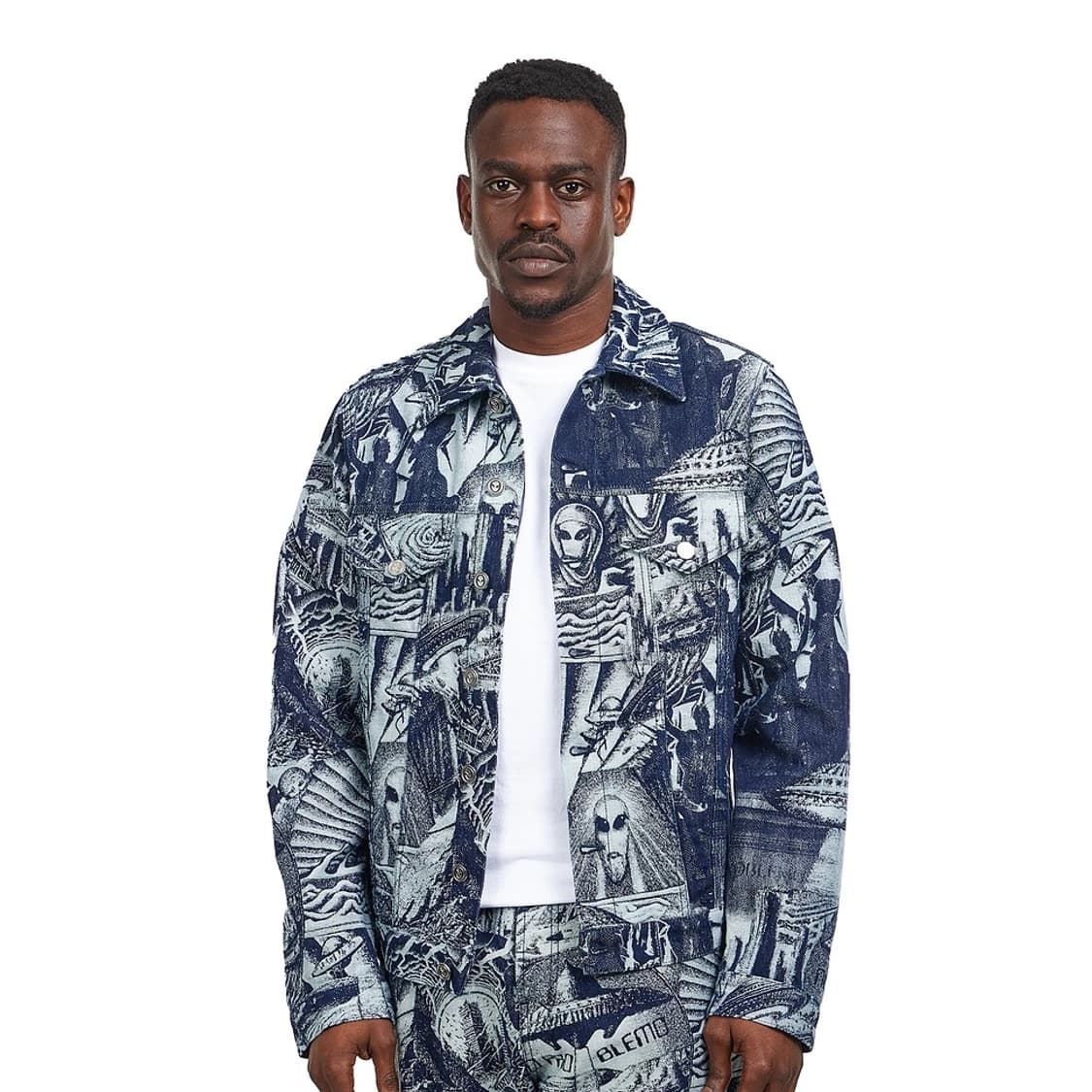 Aries No problemo 아포칼립스 자카드 트러커 자켓 상품이미지3