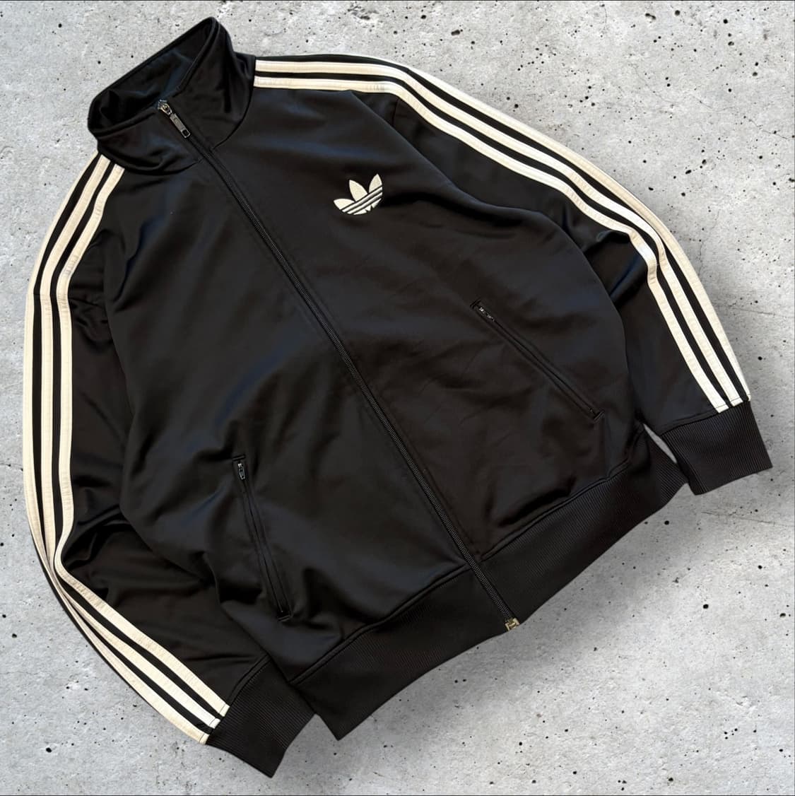 [110] 12s 아디다스 파이어버드 블랙 트랙탑 져지 집업 C803 상품이미지1