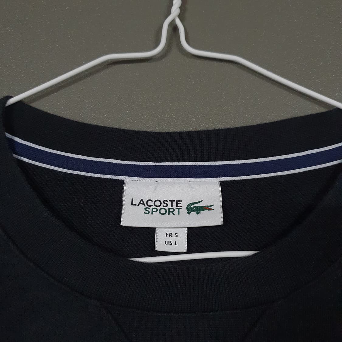 105 (XL) 라코스테 스포츠 신형 크록 멘투맨 블랙 스웻셔츠 상품이미지5