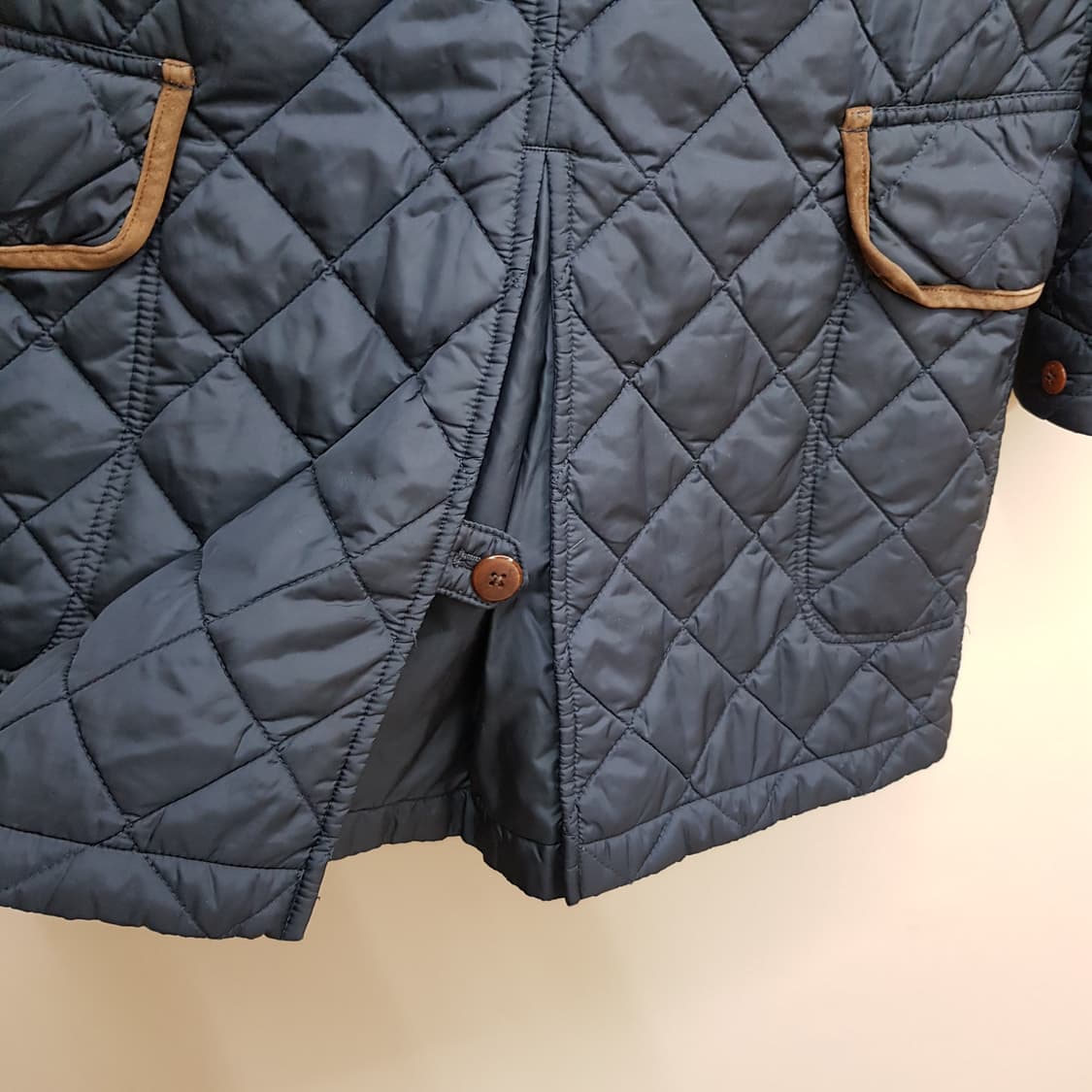 랄프로렌 퀼팅 코듀로이 배색 롱자켓 S사이즈 상품이미지6