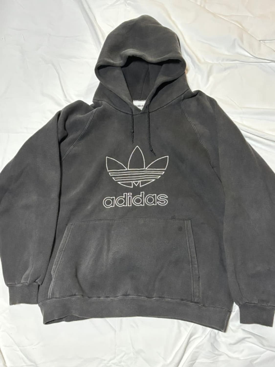 90s adidas 올드 아디다스 빈티지 트레포일 로고 후드티 상품이미지1