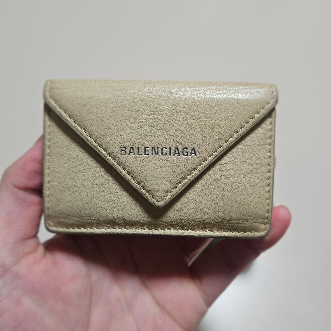 발렌시아가 파피에르 미니 지갑 베이지 상품이미지1