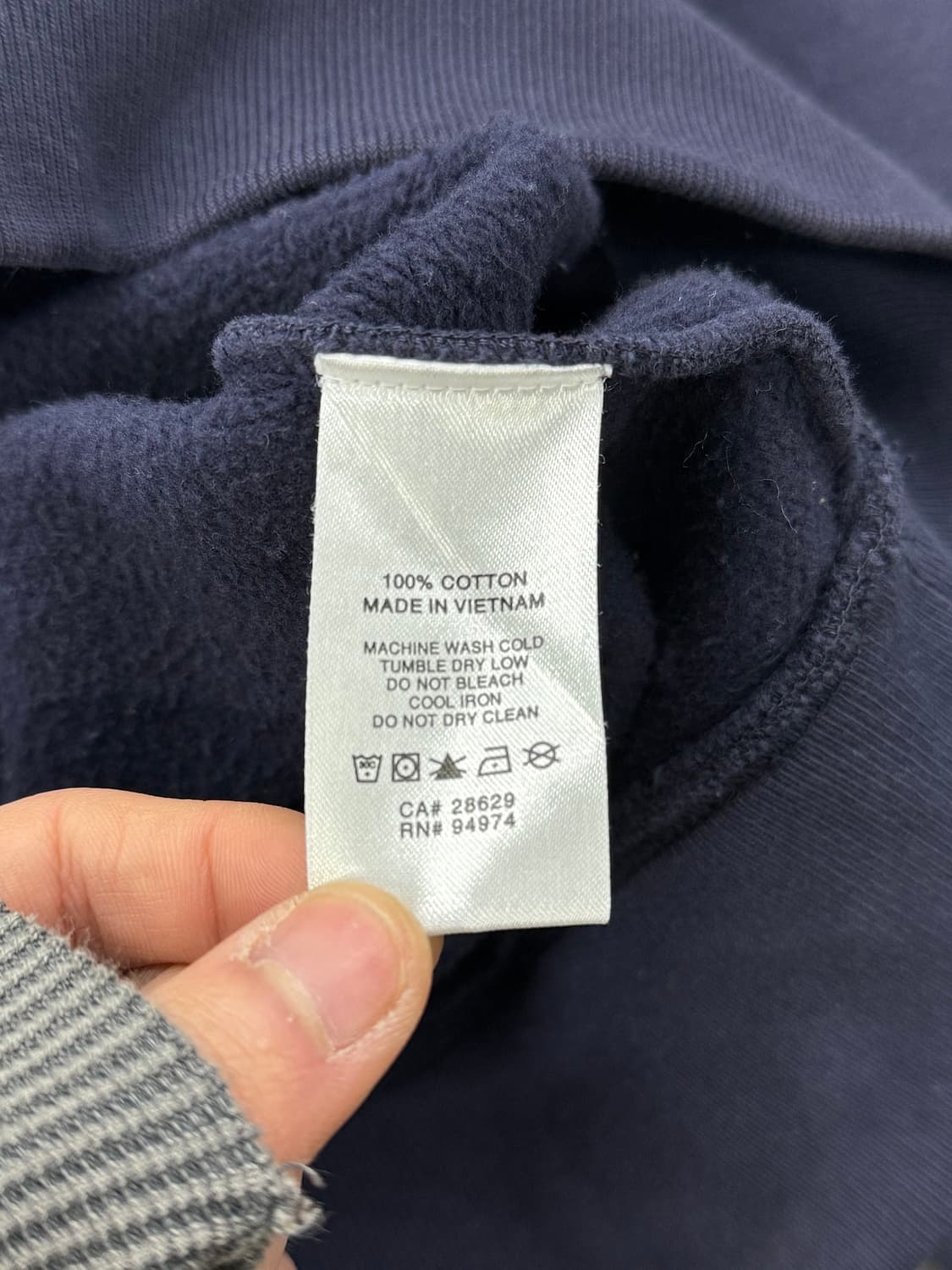 스투시 네이비 파일로 오버다이 스탁 로고 후디 스웨트 셔츠 상품이미지8