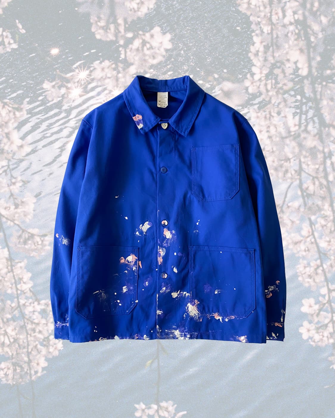 필름 포토그래피 페인팅 프렌치 워크자켓 (수양벚꽃) 상품이미지1