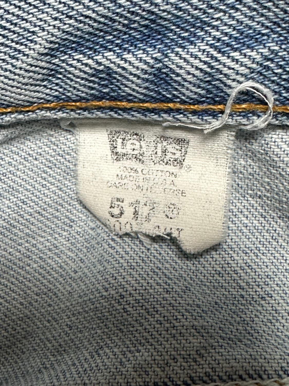 빈티지 90s 리바이스 517 USA 연청 32 상품이미지4