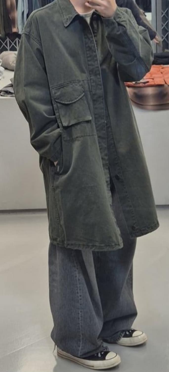 에스피오나지 British Gas Cape Coat Olive m사이즈 상품이미지2