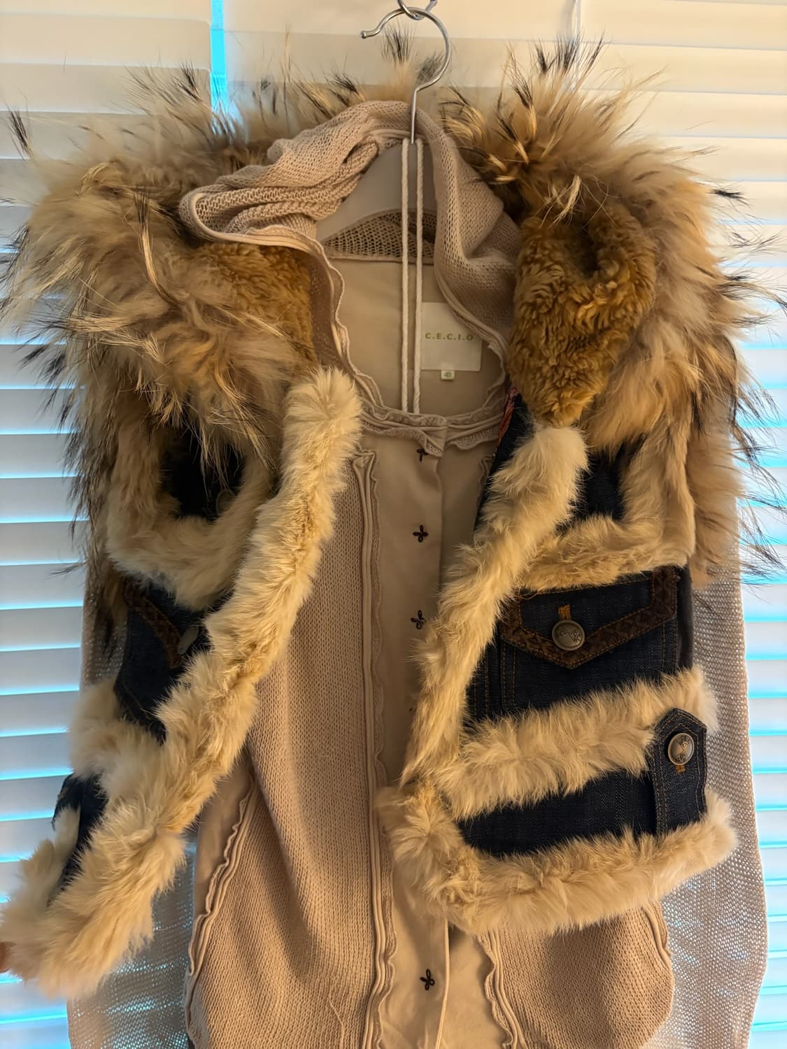 Knit mixed jersey cardigan 상품이미지3