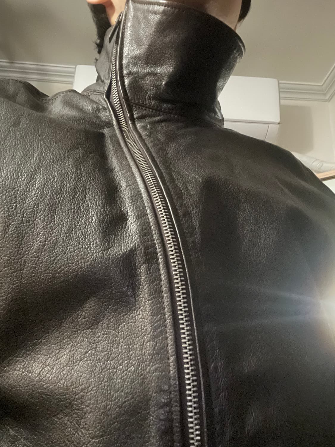 릭오웬스맛 코데즈 컴바인 사선 양가죽 자켓 상품이미지7