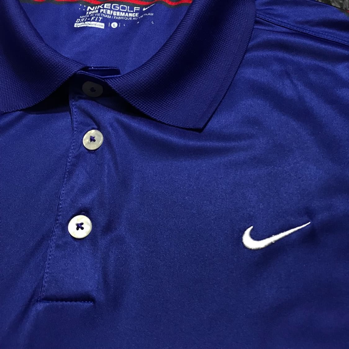 [[L(실 XL)] 나이키(NIKE) 골프 드라이핏 반팔 카라티@374 상품이미지3