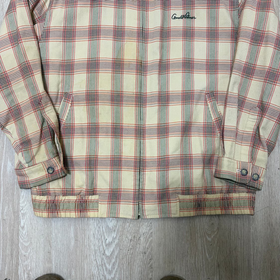 아놀드파머 남성 체크 블루종 자켓 L/100  상품이미지4