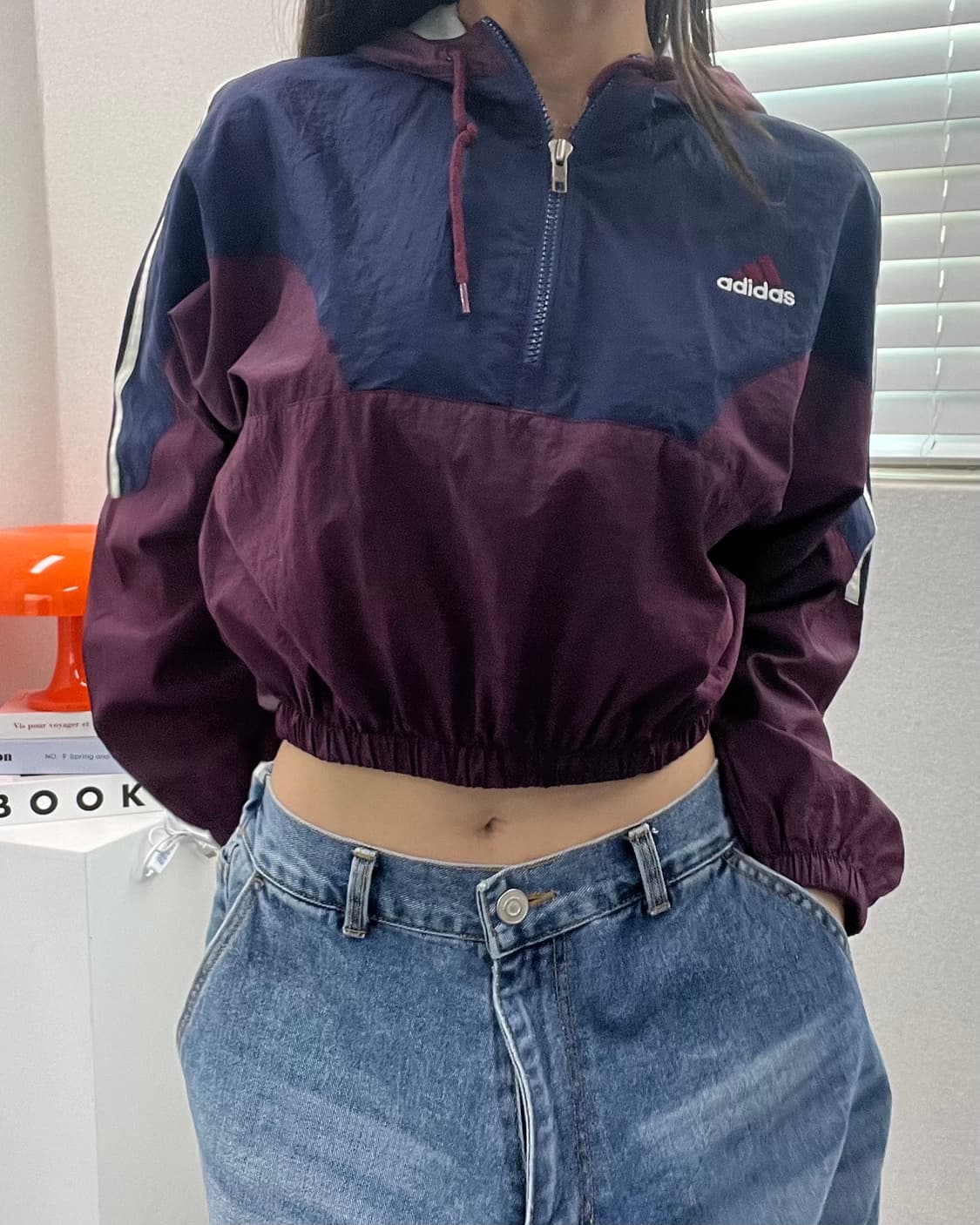 (WOMEN)90'S 아디다스 아노락 크롭후드-M844 상품이미지1