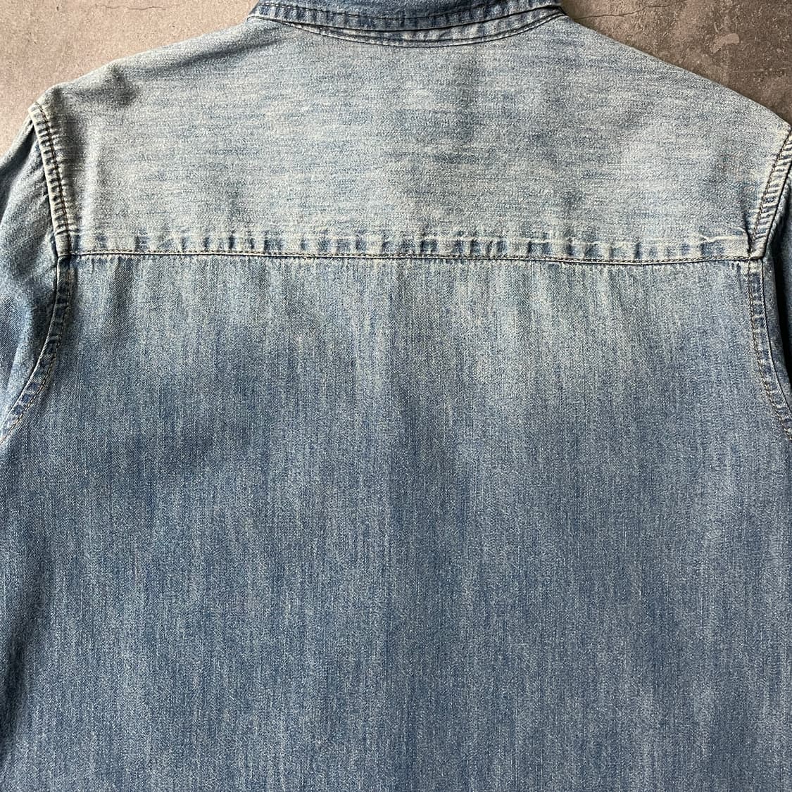 ARIZONA JEAN COMPANY 빈티지 데님 워싱 셔츠 A00549 상품이미지7