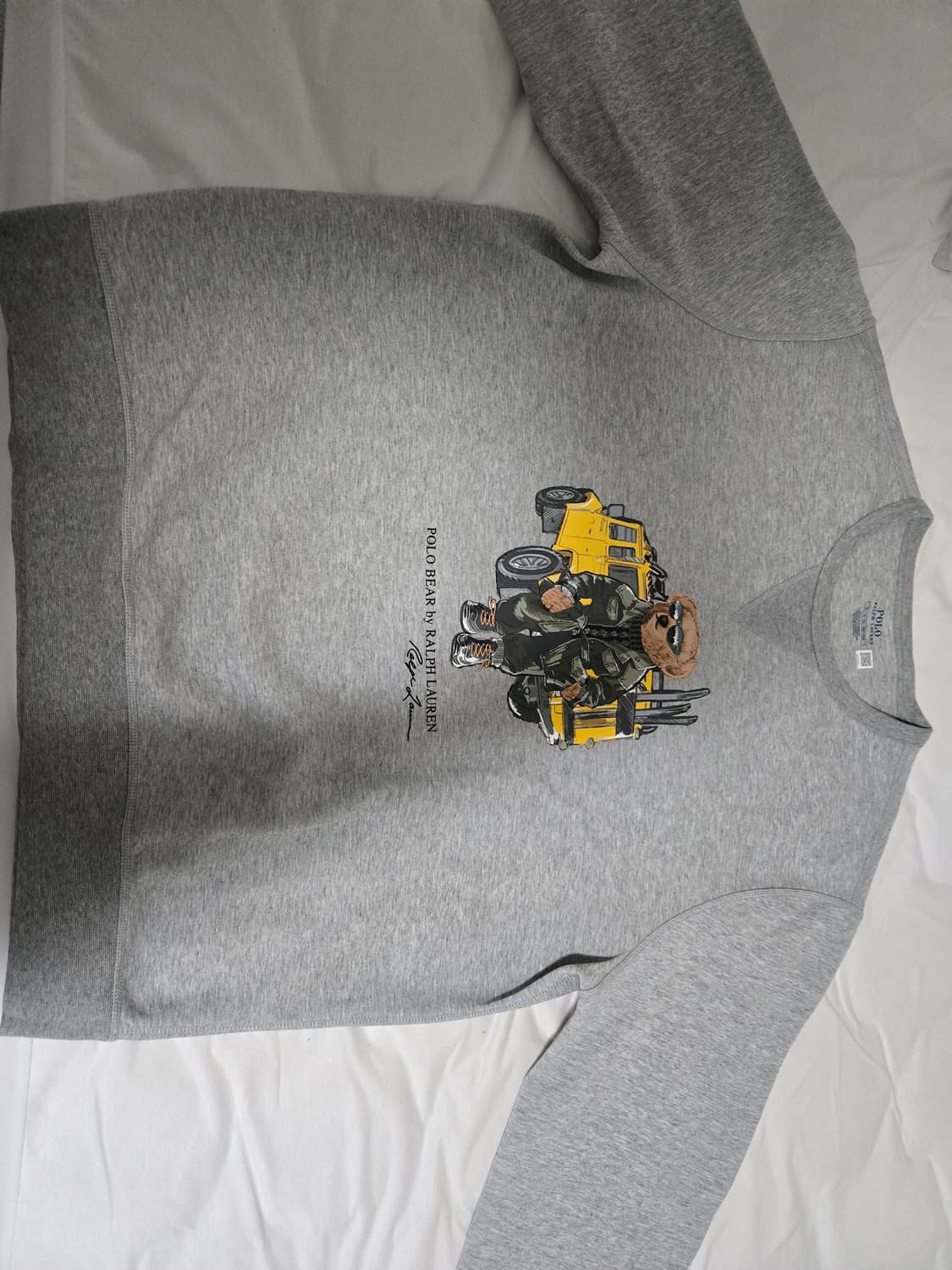 폴로 랄프 로렌 더블 니트 스웨트셔츠 앤도버 헤더 - 25SS 상품이미지1