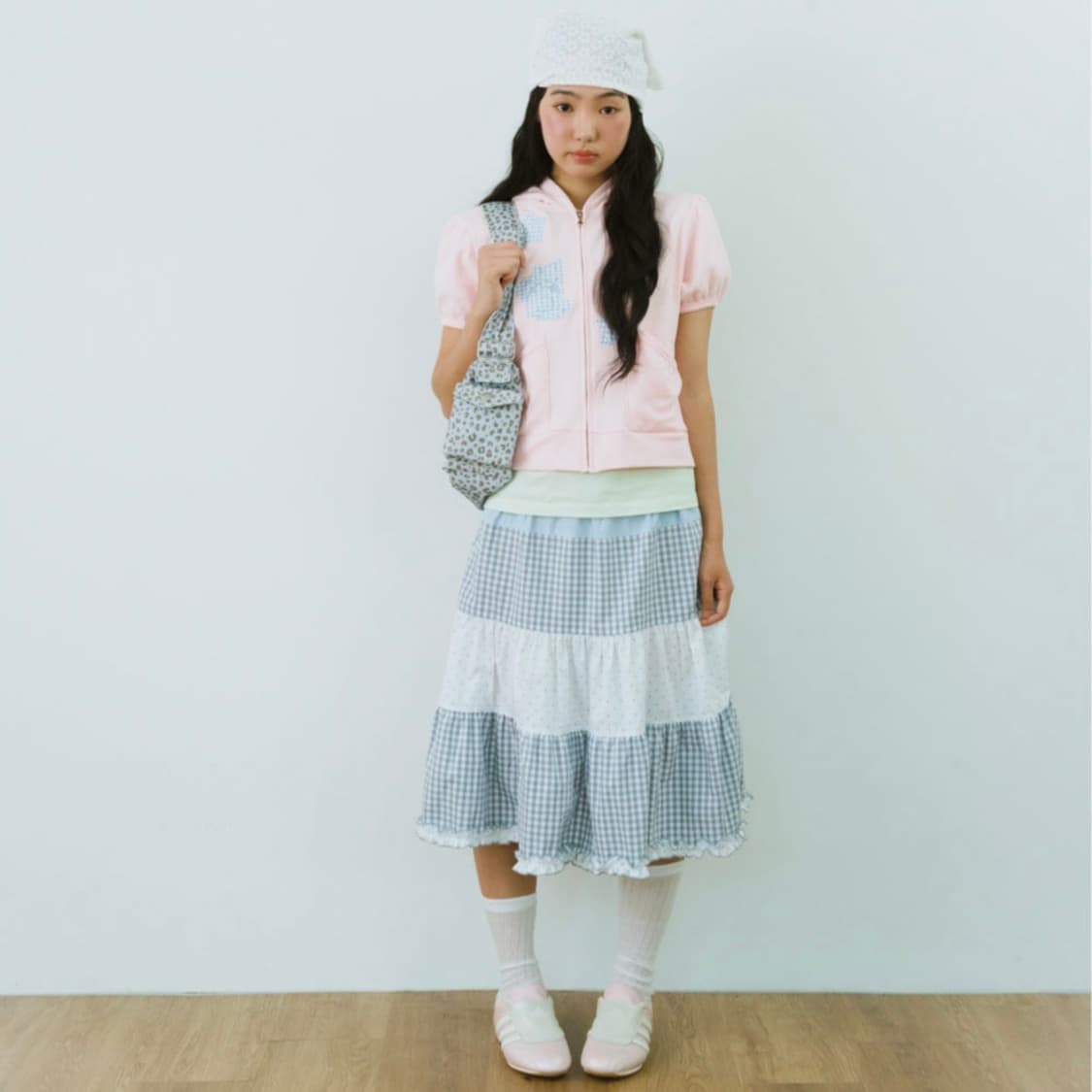 샤키리 파우더 코튼 캉캉 스커트 상품이미지1