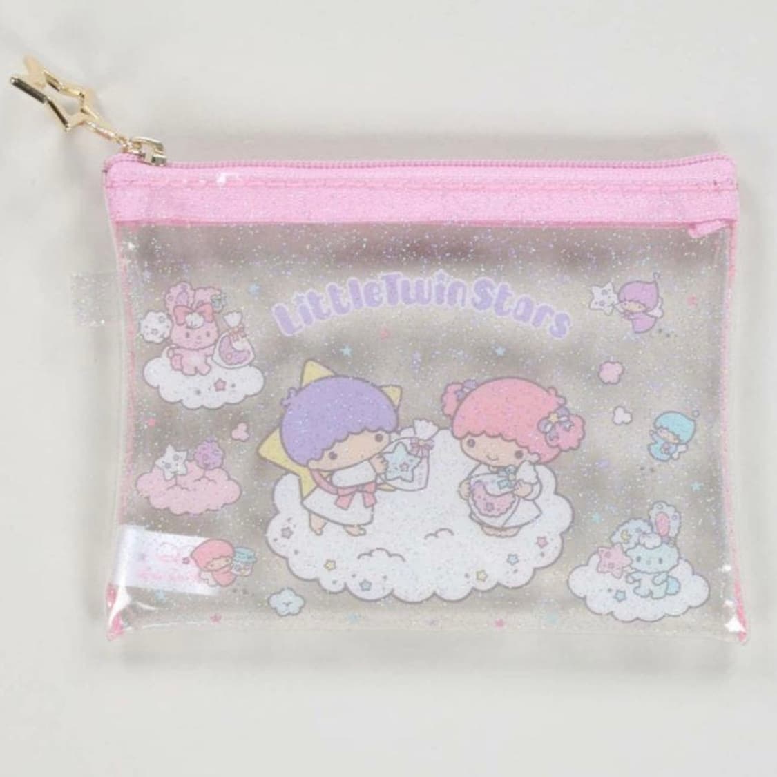 산리오 리틀트윈스타 글리터 파우치 연핑 상품이미지1