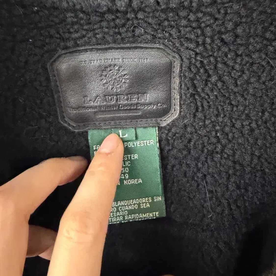 Lauren Shearling jacket L 상품이미지3