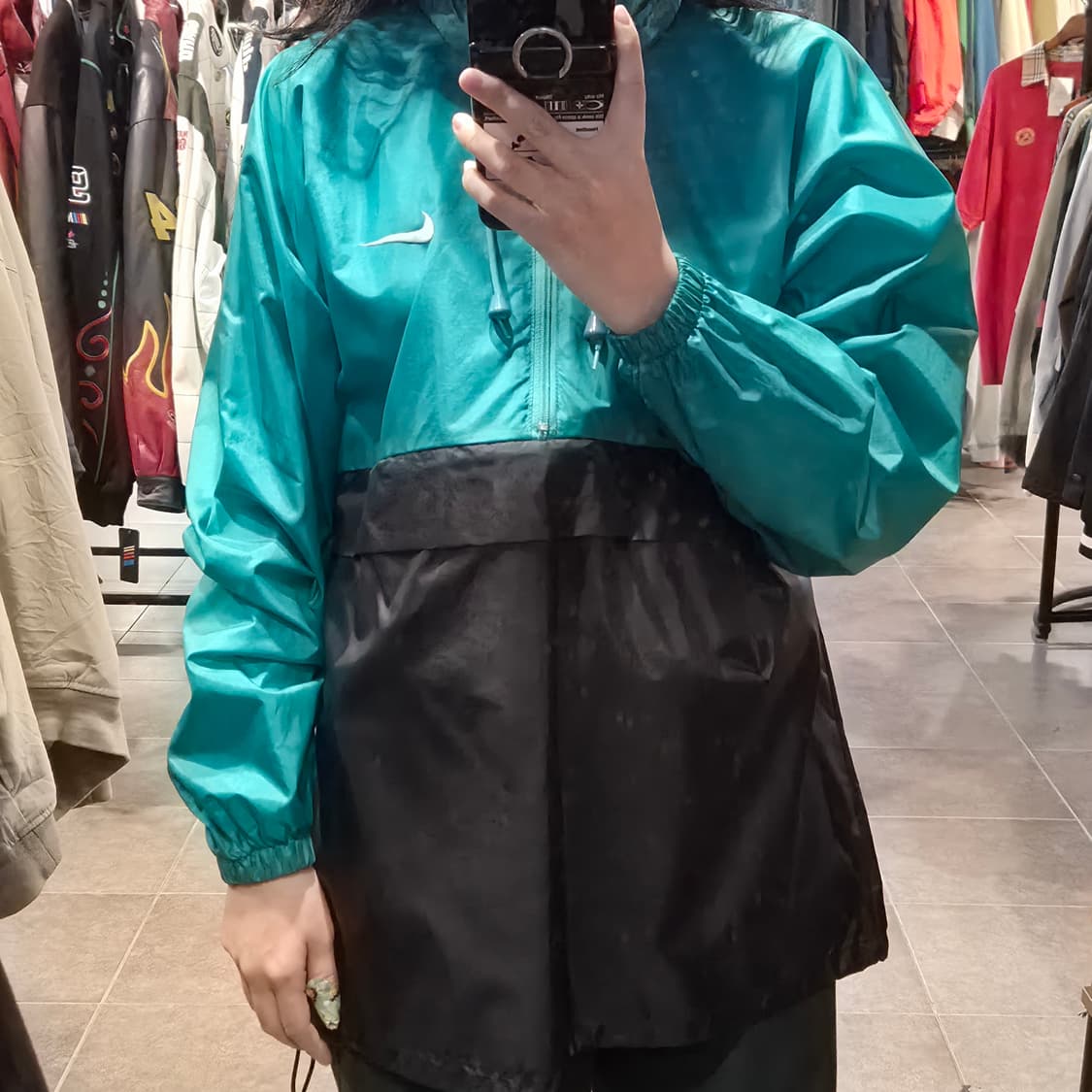 [NO.9] 나이키 배색 분리형 바람막이 반집업 상품이미지1