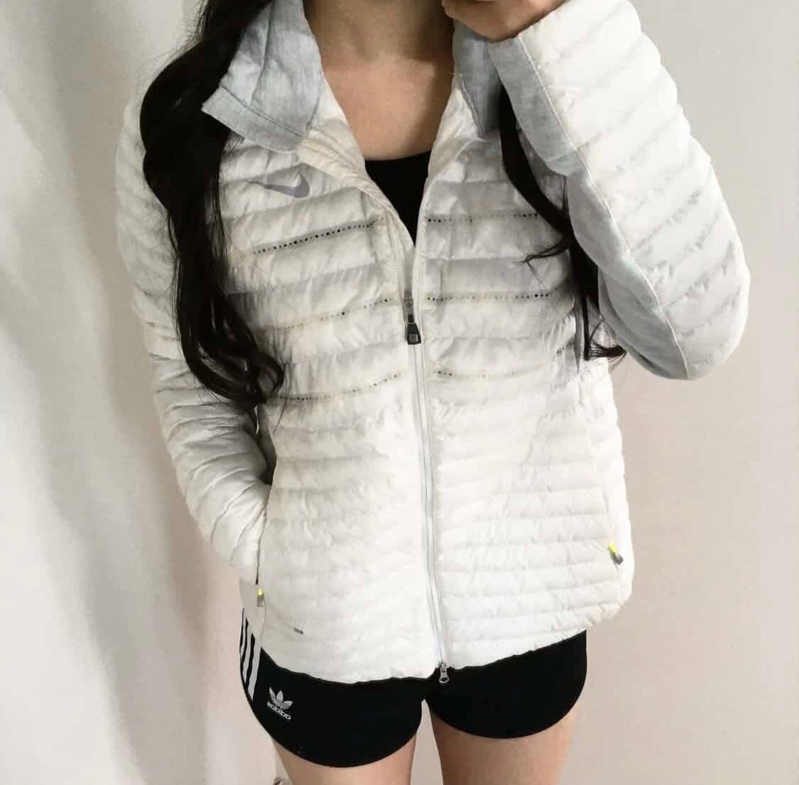 나이키 빈티지 경량 자켓 패딩 화이트 상품이미지1