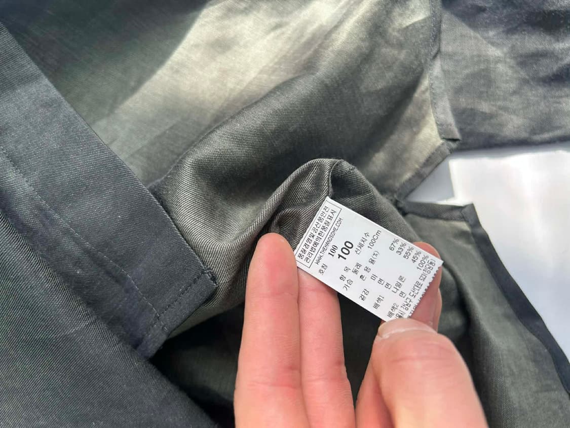 [100] 시스템 옴므 블록 히든 실크 플라켓 셔츠 상품이미지5