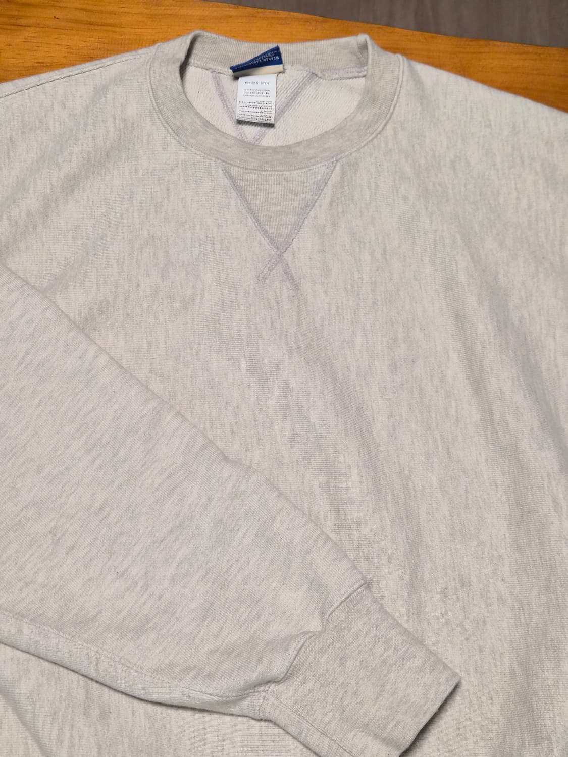 아웃스탠딩 헤비 스웻 맨투맨 오트밀 L 상품이미지5