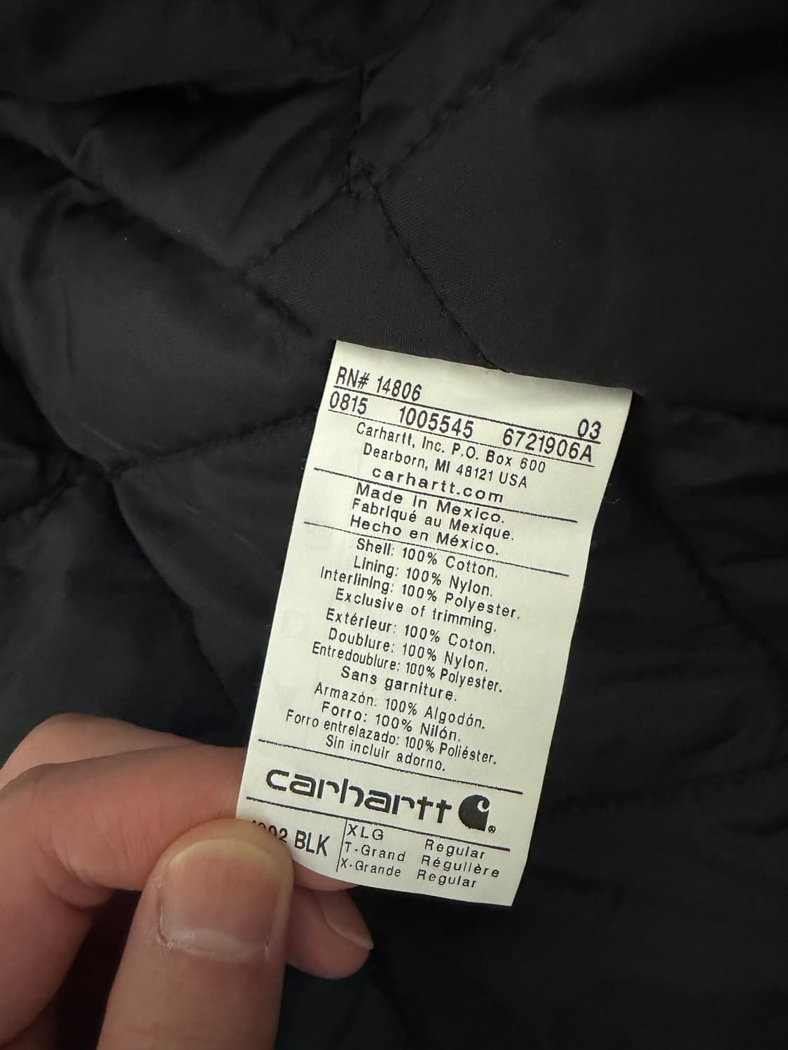 칼하트 아크틱 j002 XL 상품이미지4