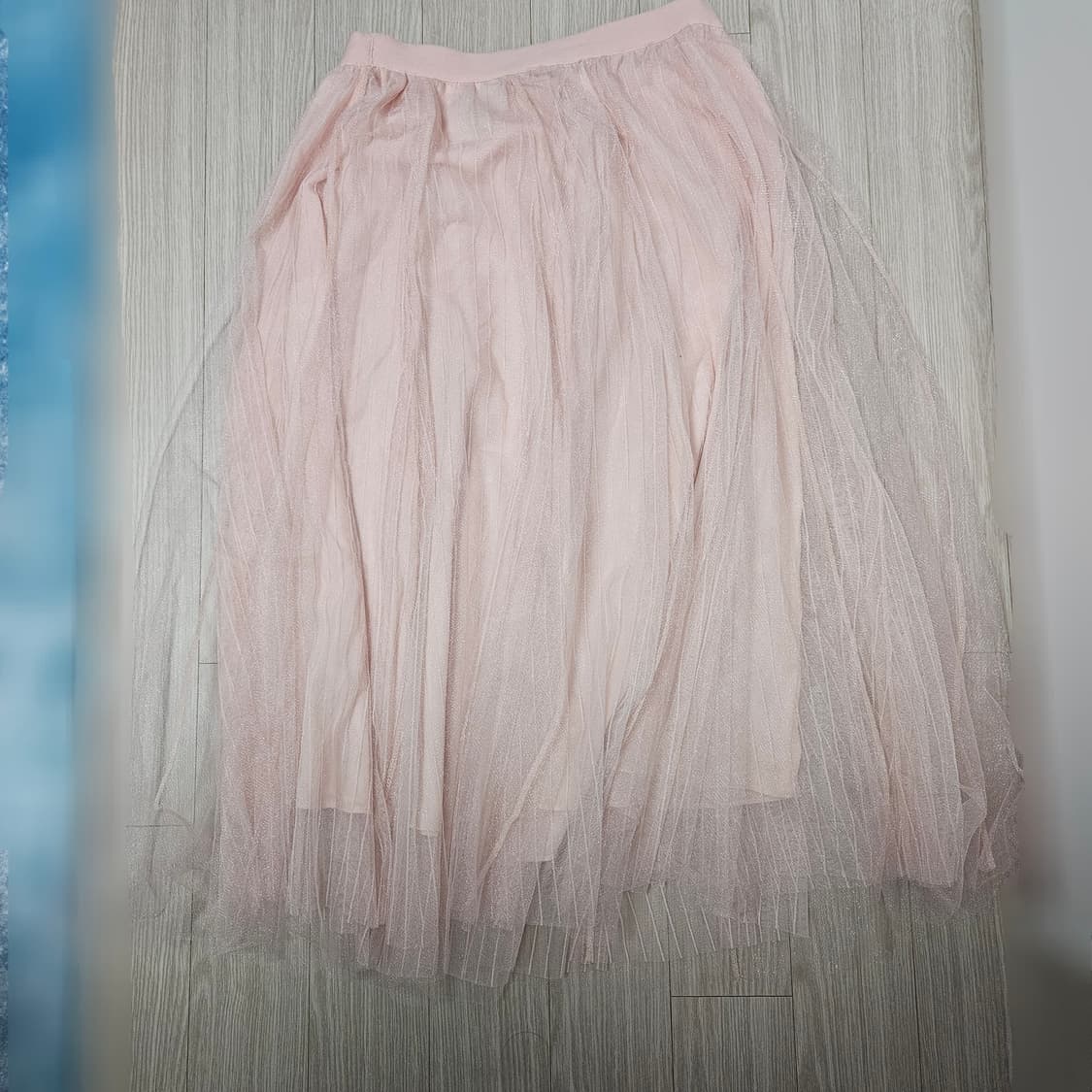 펄 샤 스커트 핑크 상품이미지1