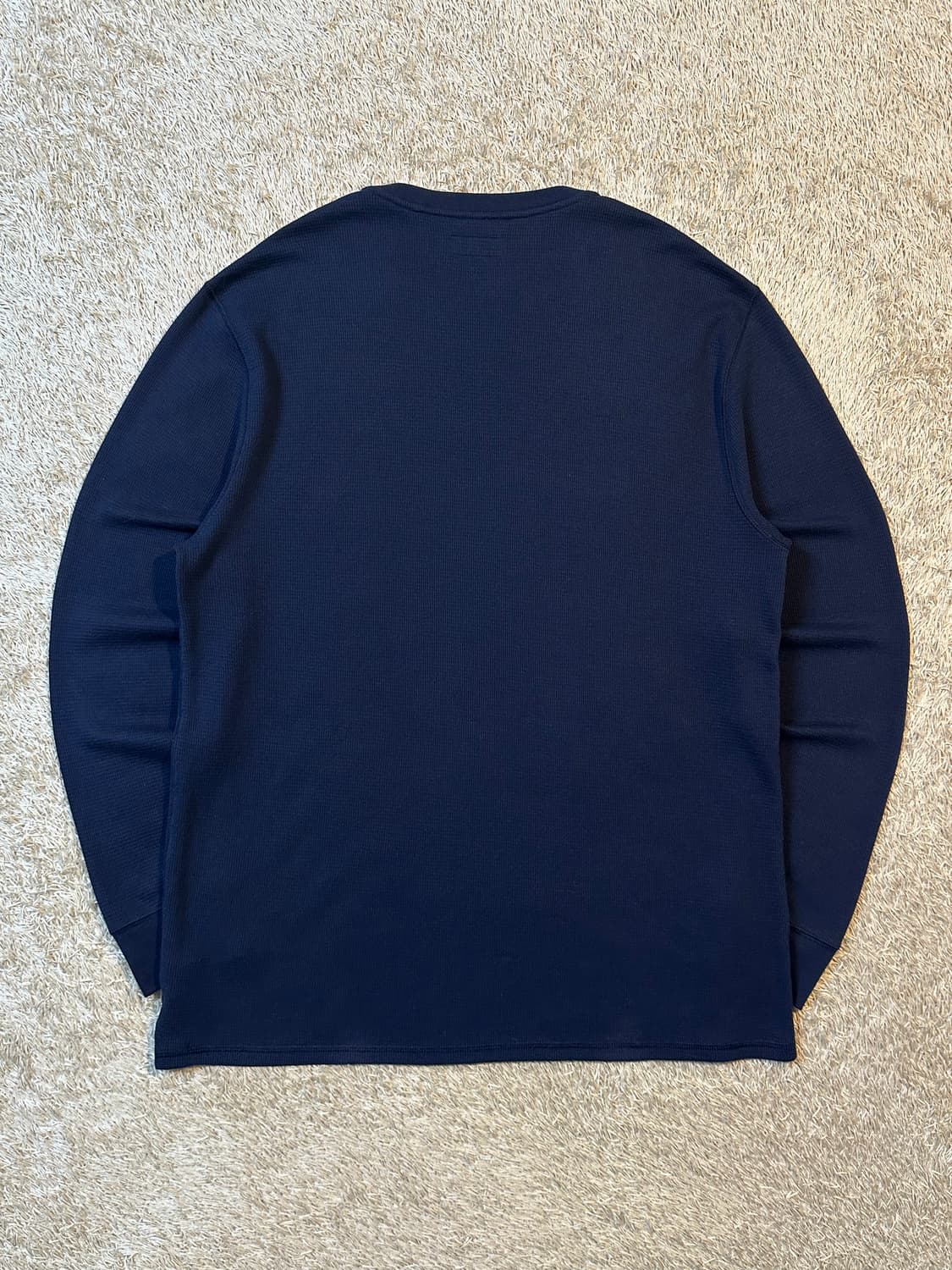 폴로 랄프로렌 신형 베어 와플 니트 롱슬리브 긴팔 네이비 상품이미지3