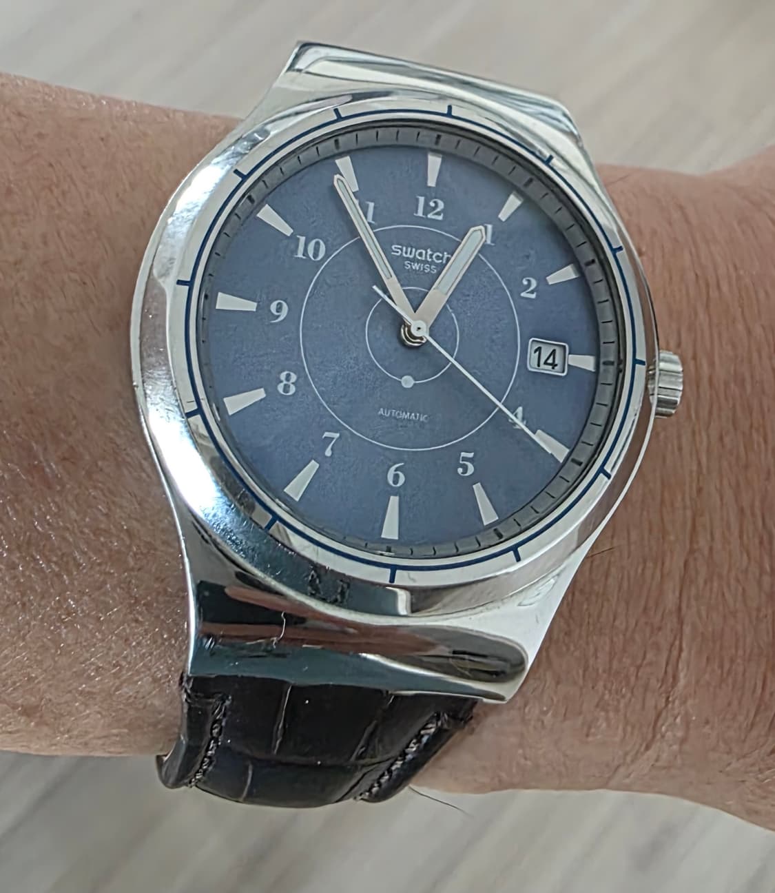 스와치 (SWATCH) 오토메틱 SISTEM 51 FLY  가죽시계 (보 상품이미지8