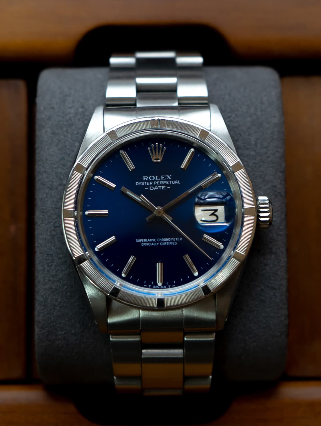 롤렉스 오이스터 퍼페츄얼 데이트 엔진턴베젤 1501 청판 시계 상품이미지1