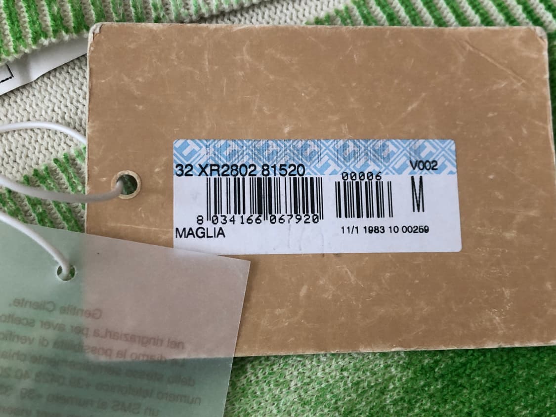 갈리아노 페인트가공 후드 풀오버 니트 상품이미지9