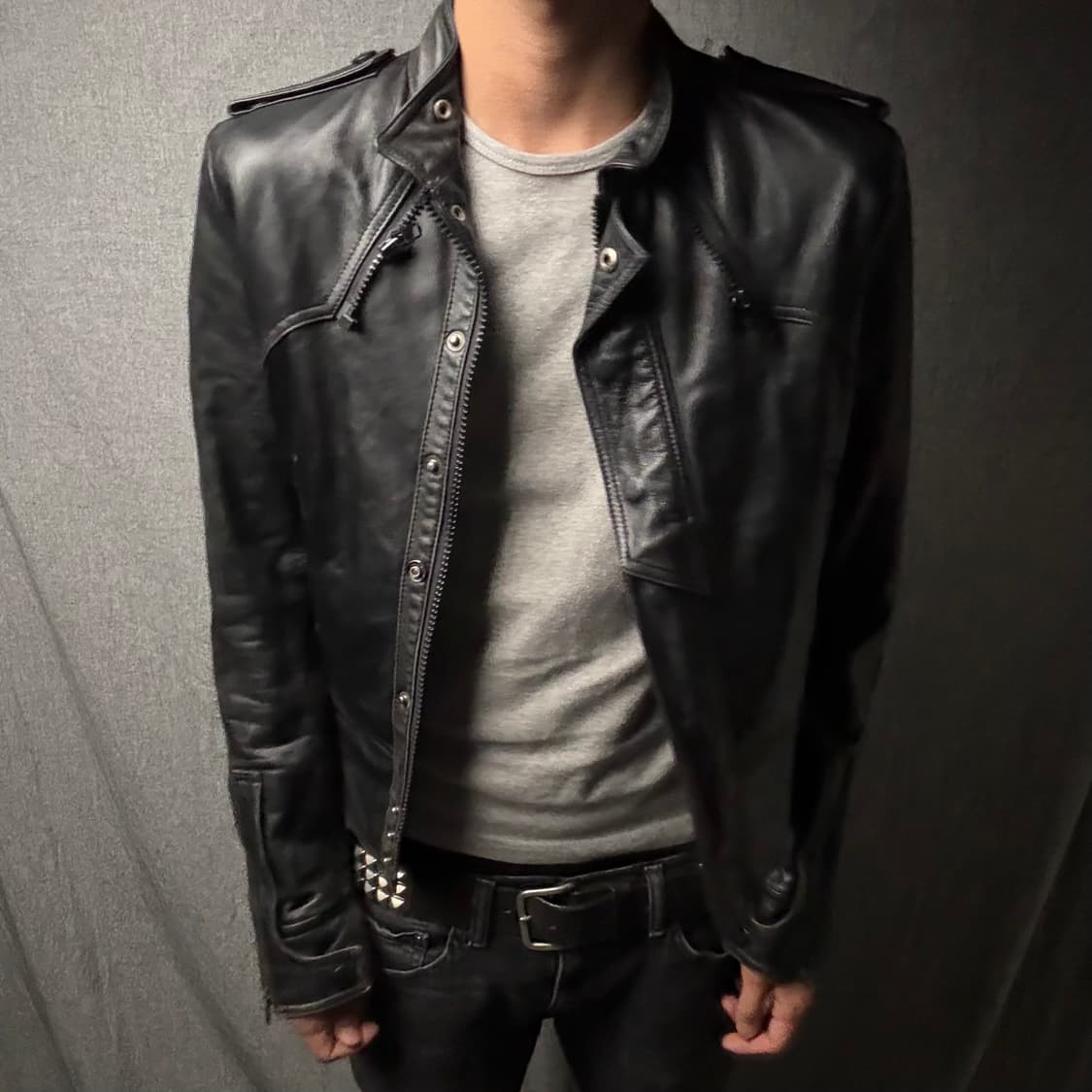 japan vintage 나폴레옹 양가죽 자켓 상품이미지3