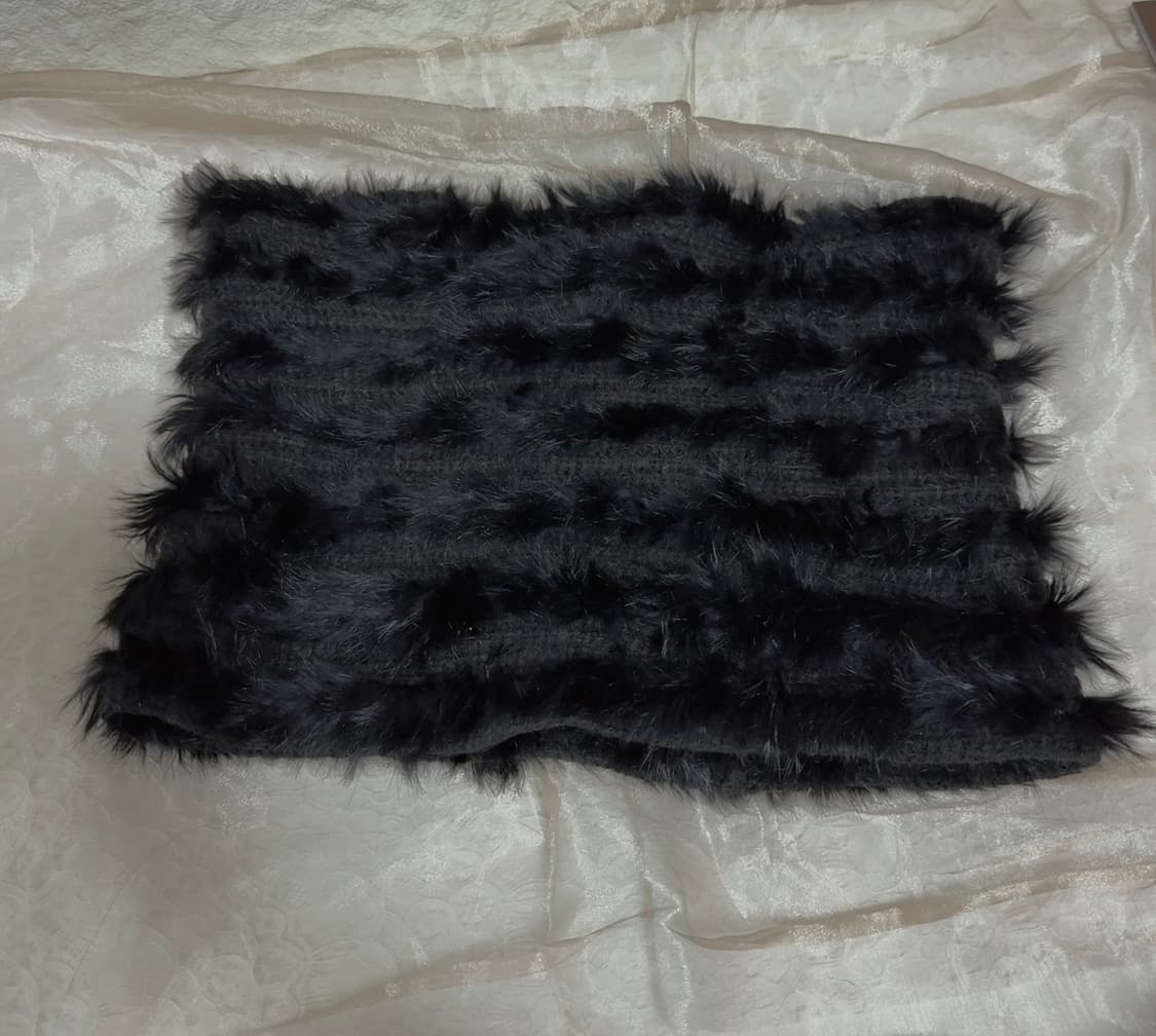 빈티지 madeleine 유럽수입 토끼털니트 목도리 케이프 상품이미지4