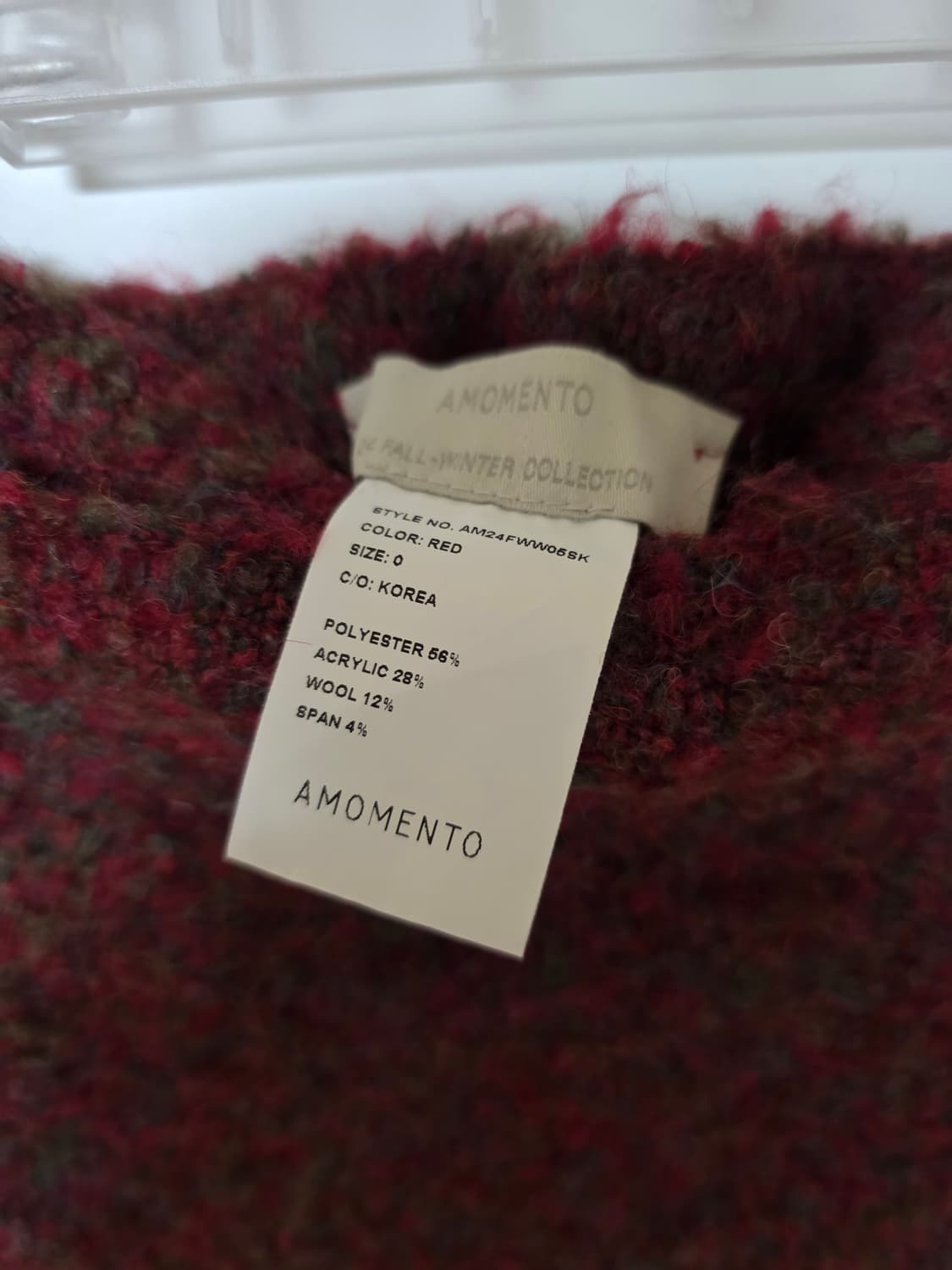 아모멘토 믹스 부클 랩 스커트 상품이미지6