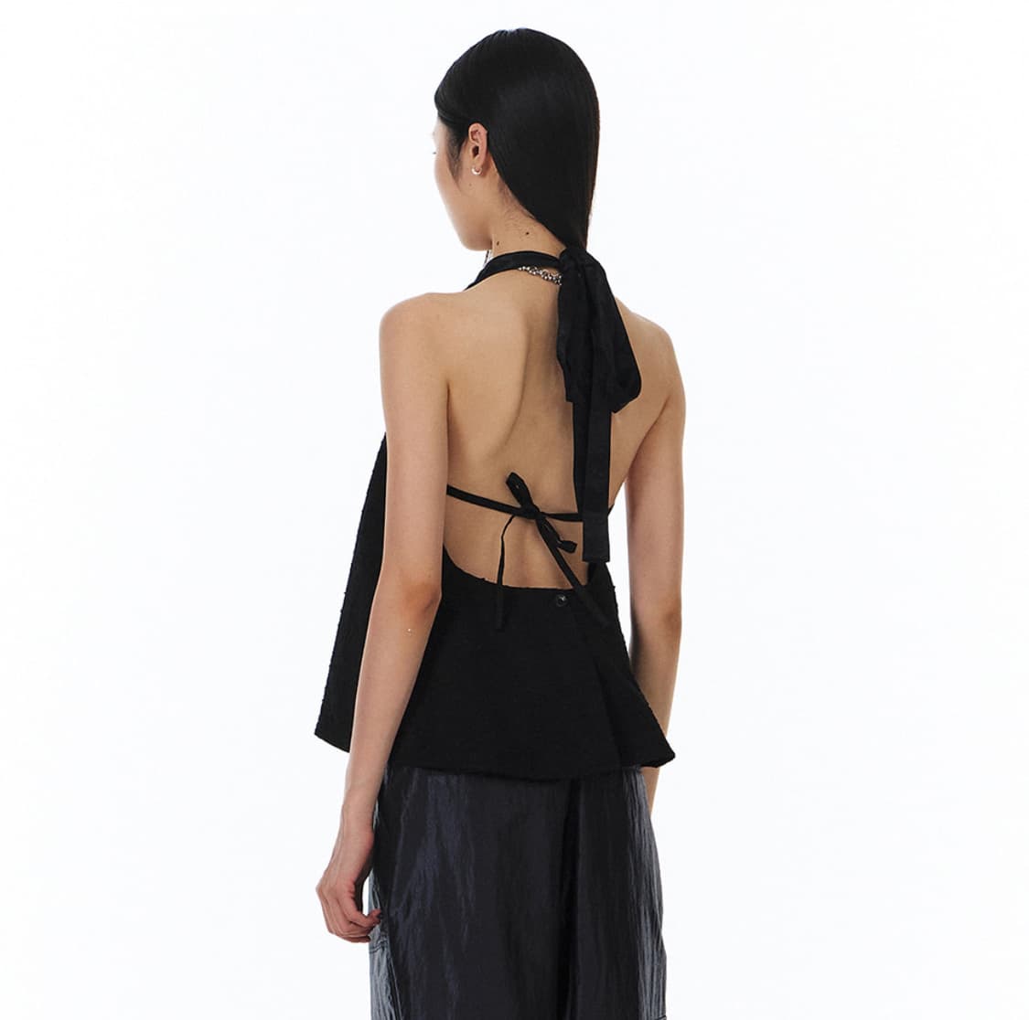 윤세 Audrey Halter Top (Black) 상품이미지1