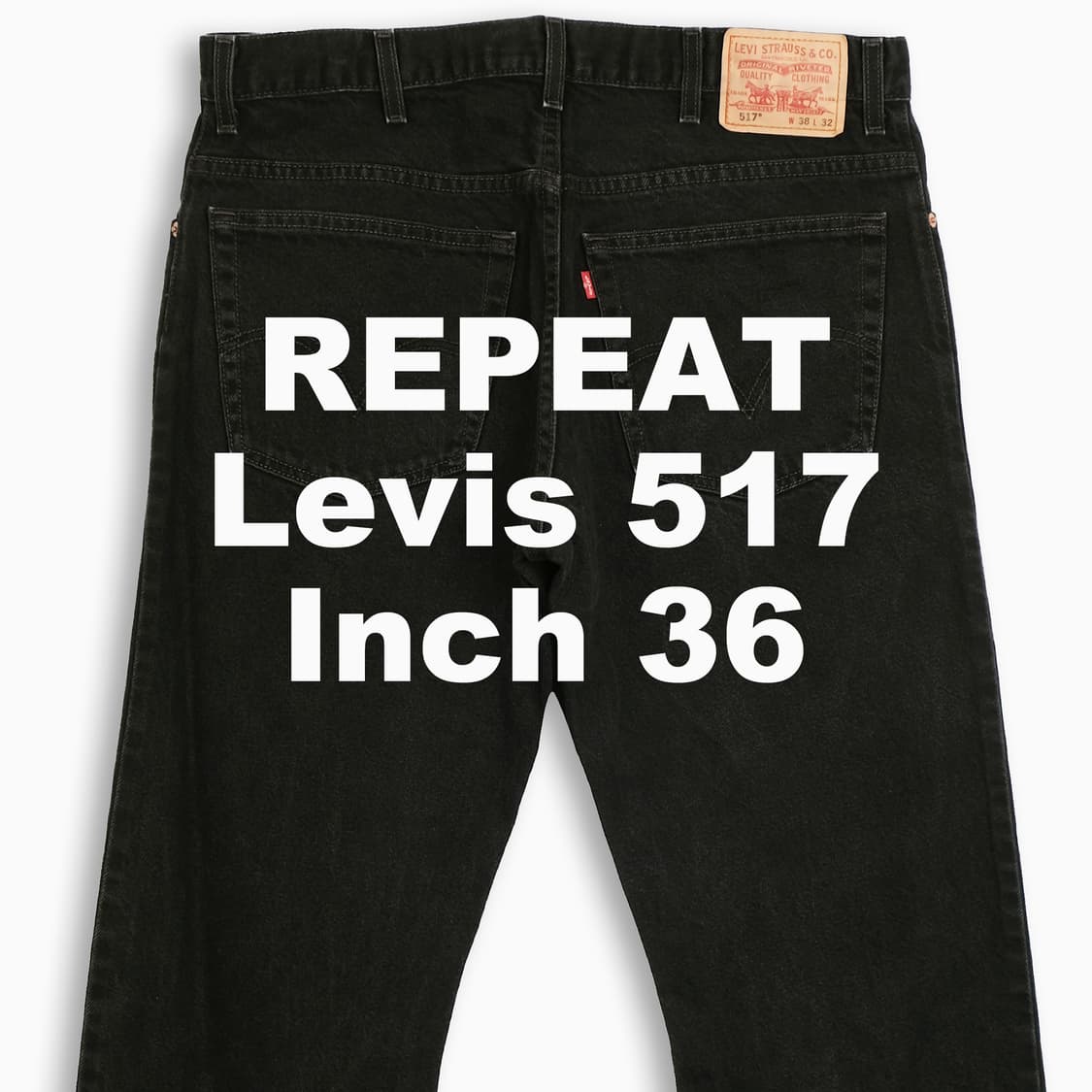 빈티지 리바이스 517 흑청 블랙진 36 인치 LV5173873 상품이미지1